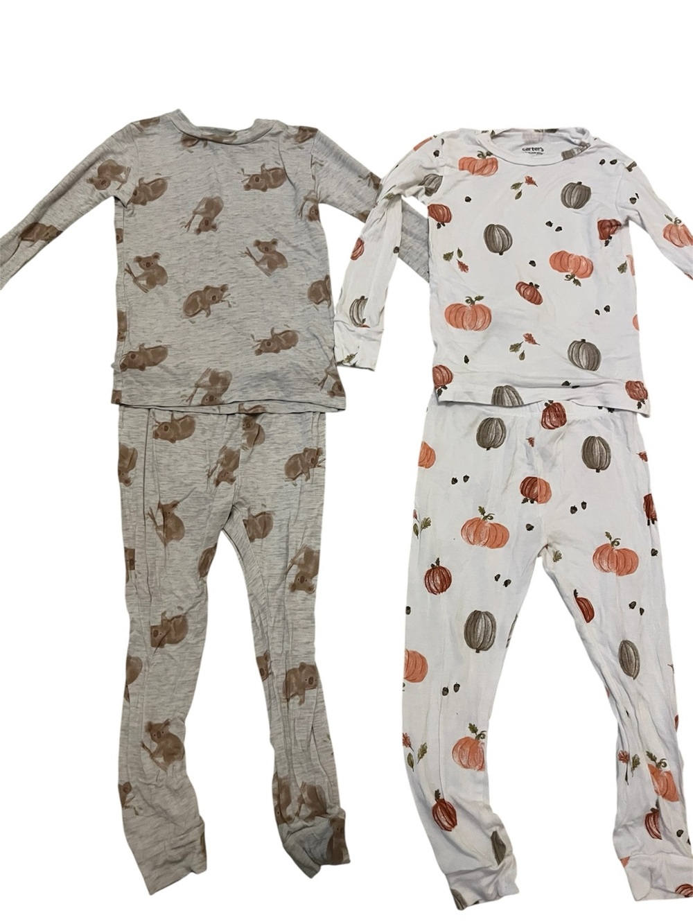 Carter’s Comfy Soft Two-Piece Pajamas-Set Fall Pumpkins Koalas